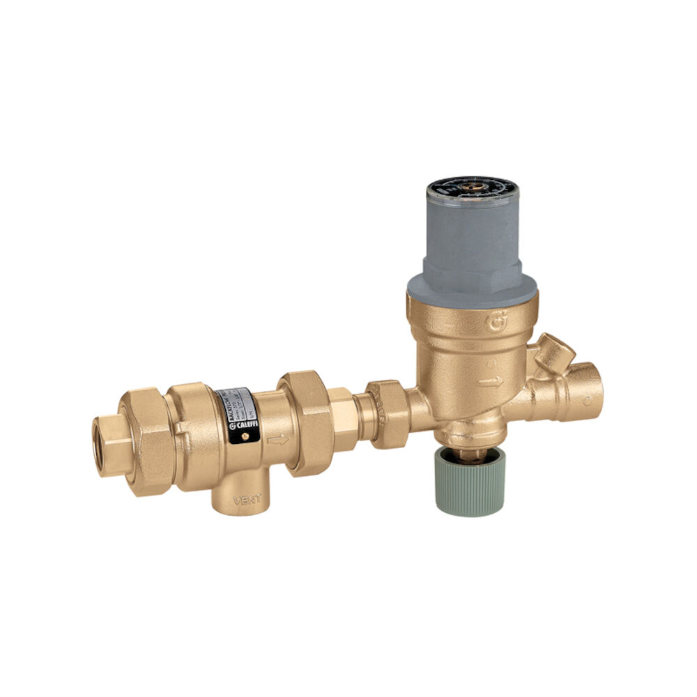 Caleffi AutoFill™ 573009A Pre-Adjustable Automatic Filling Valve, 1/2 in, CxFNPT, 175 psi, Brass Body