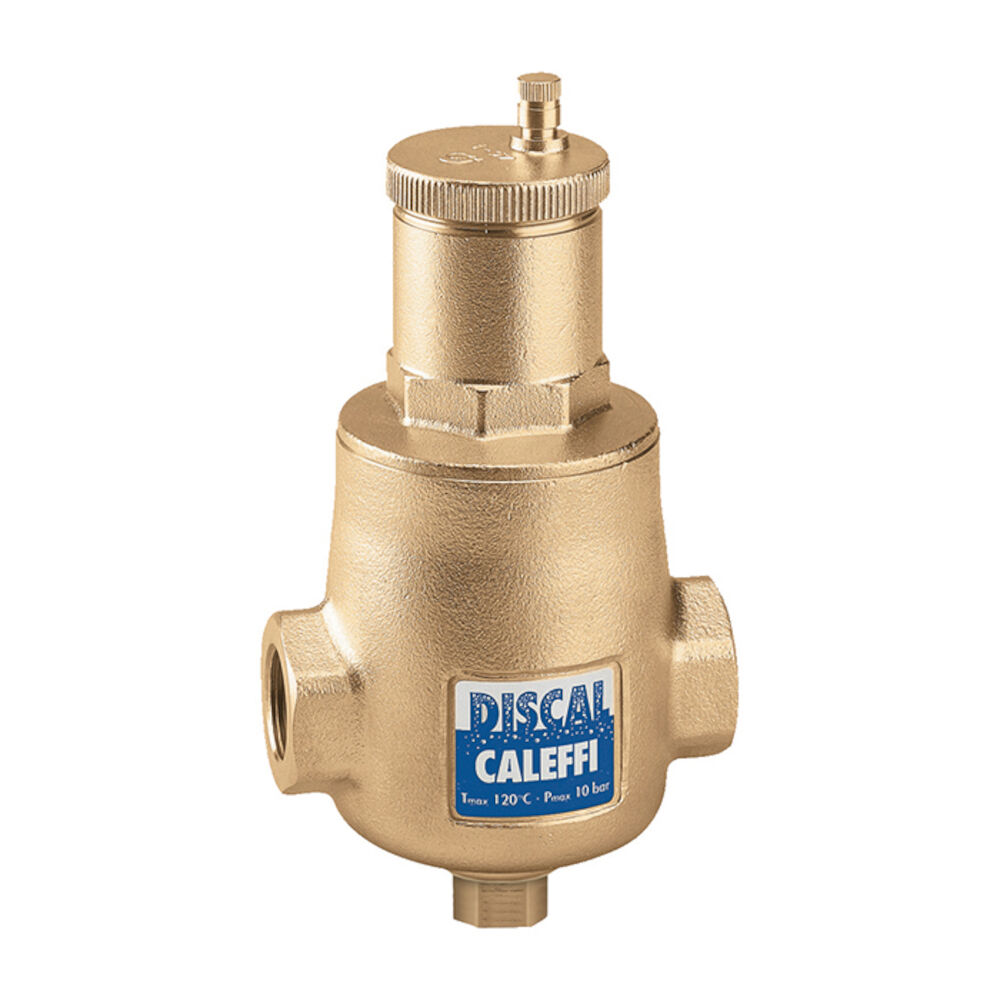 Caleffi DISCAL® 551005AC Air Separator, 3/4 in, FNPT, 150 psi, 32 to 250 deg F, Brass