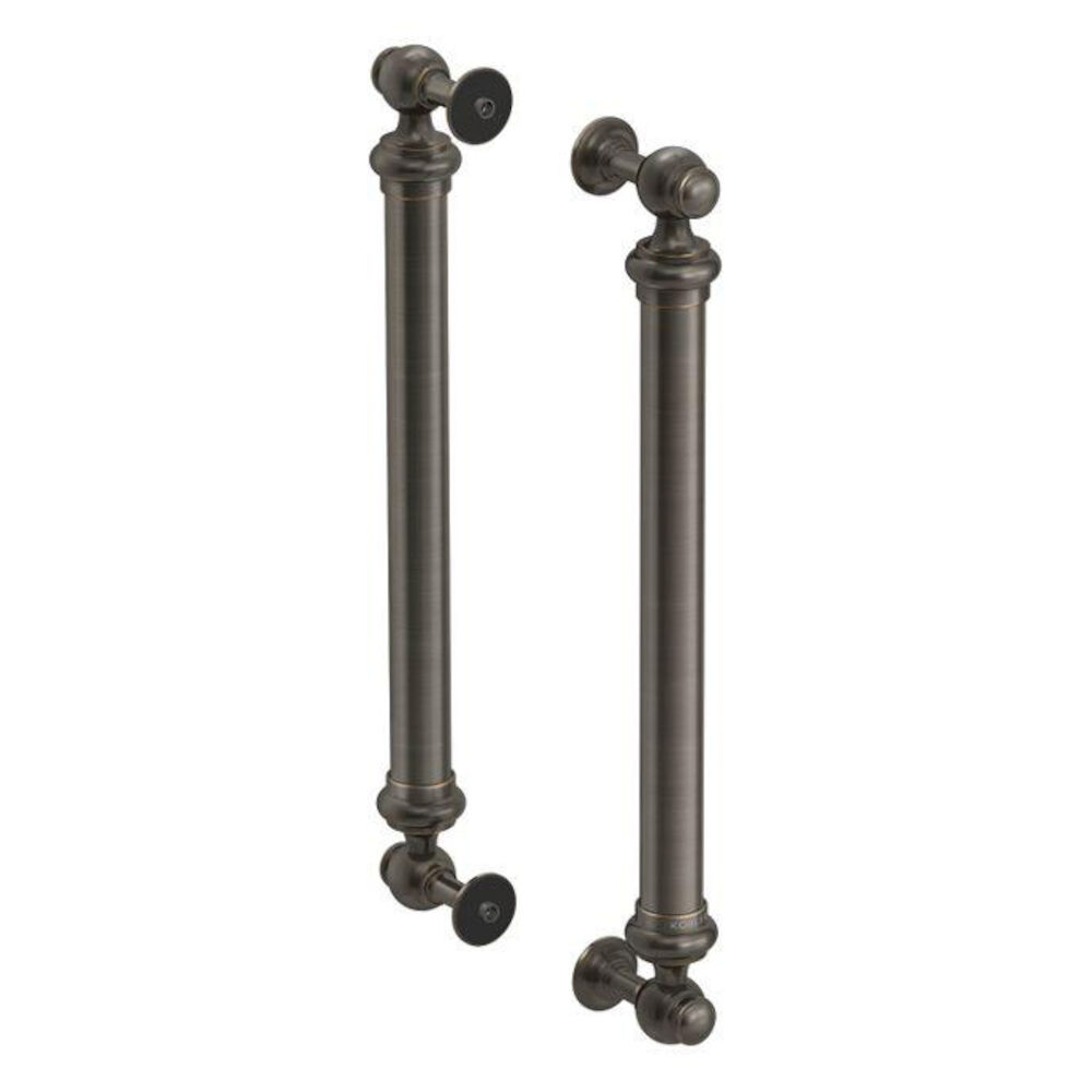 Kohler® 701728-2BZ Artifacts Victorian Inspired Design Door Handle, 16-3/8 in L x 2-7/8 in W x 1-5/8 in H, Stainless Steel/Zinc/Plastic, Oil-Rubbed Bronze