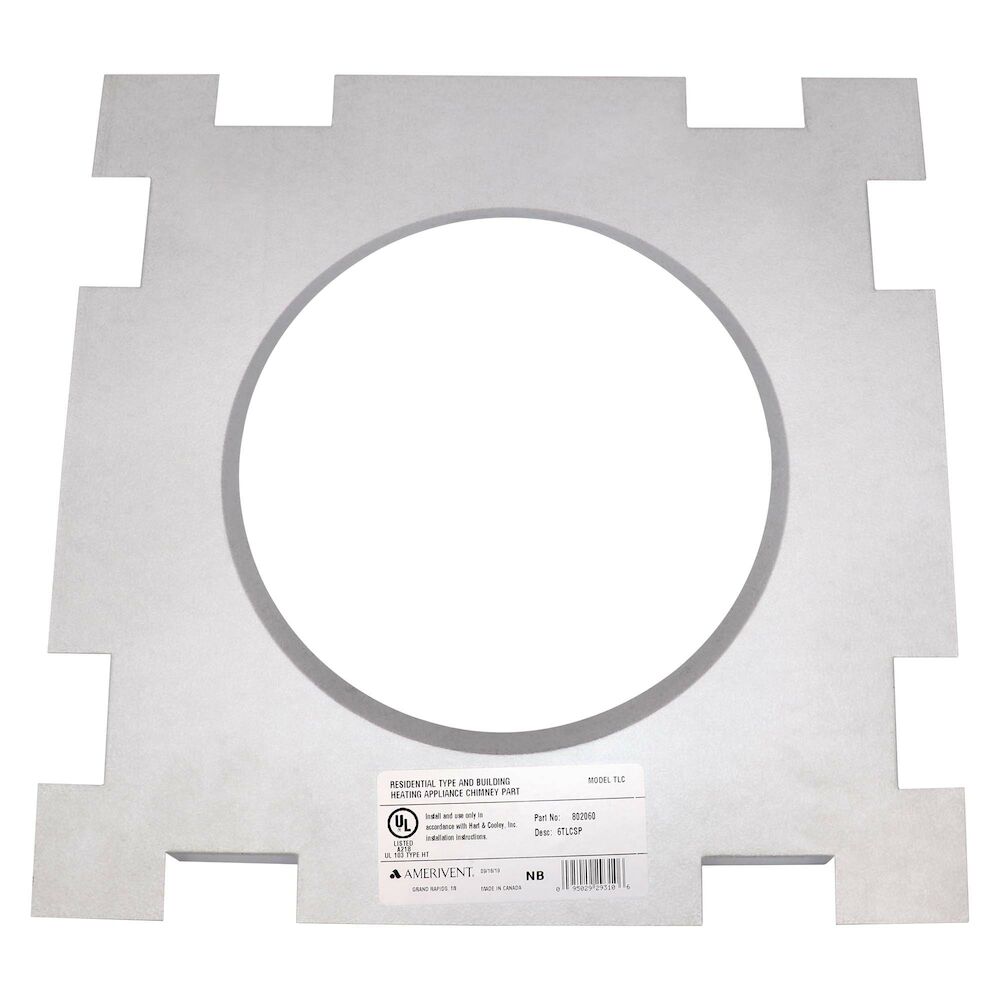 Hart & Cooley® 6TLCSP Soffit Plate, 6 in, Domestic