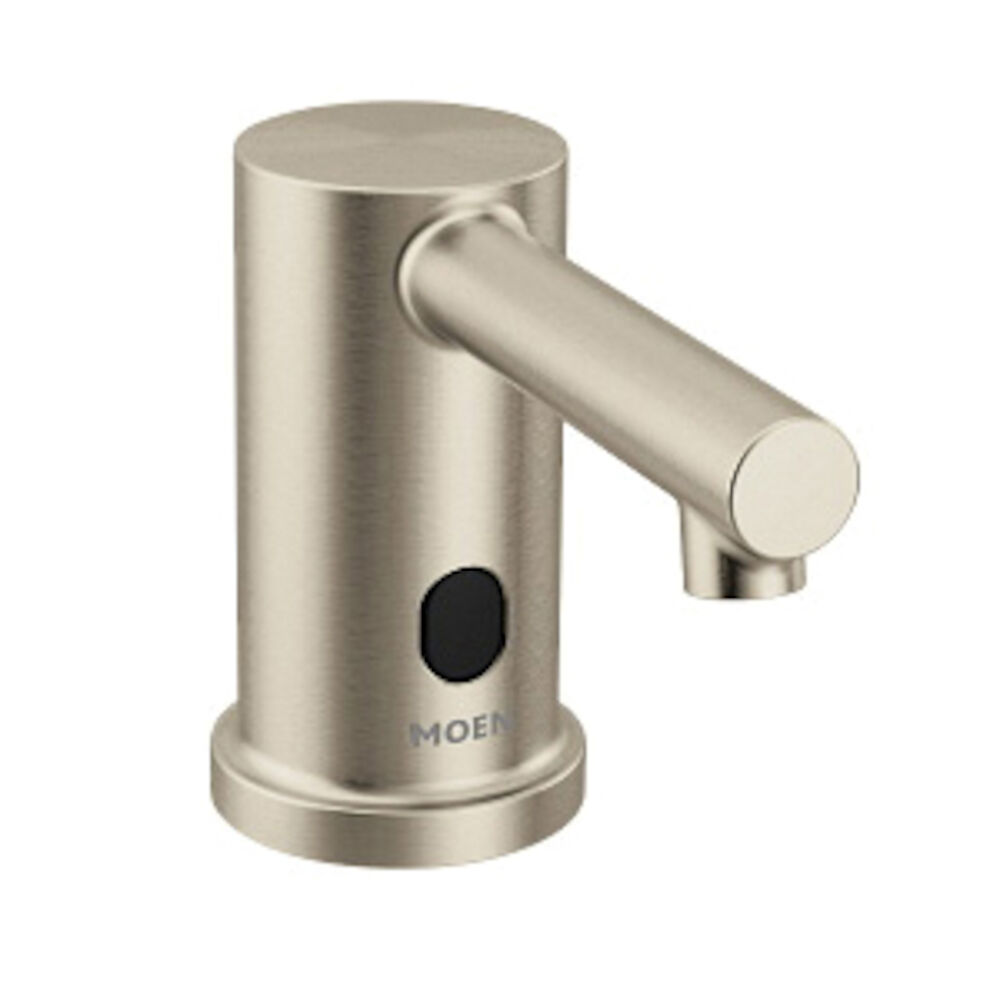 Moen® 8560BN M-POWER™ Align® Electronic Soap Dispenser, 1500 mL Capacity, Below-Deck Mount, Brushed Nickel