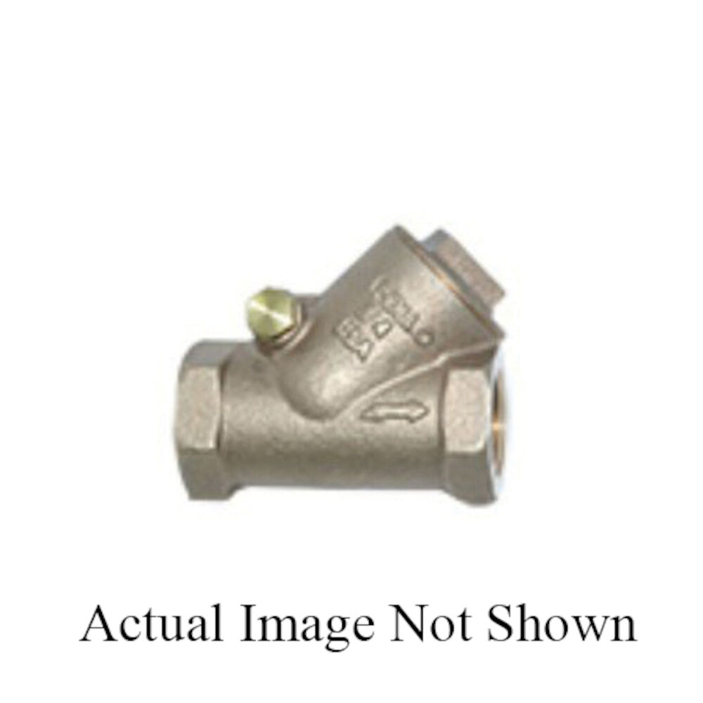 Apollo™ 61Y-190-01 161T3 Y-Pattern Swing Check Valve, 3", NPT, 125 lb, Low Lead Compliance: Yes, 242 gpm, Bronze Body
