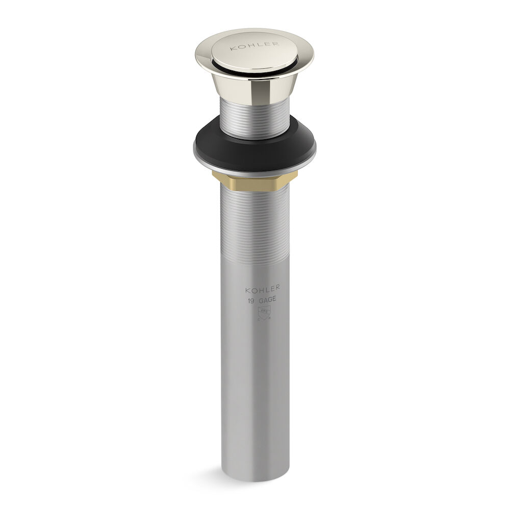 Kohler 33151-SN Clicker Drain w/o Overflow, Vibrant Polished Nickel