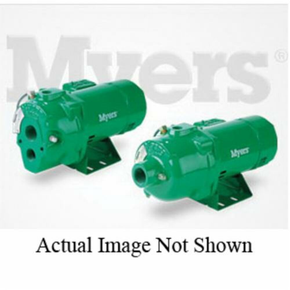 MYERS® HR50D HR Series Convertible Deep Well Jet Pump, 11.5 gpm, 1-1/4" NPT Inletx1" NPT Outlet, 1/2 hp, Cast Iron, Domestic