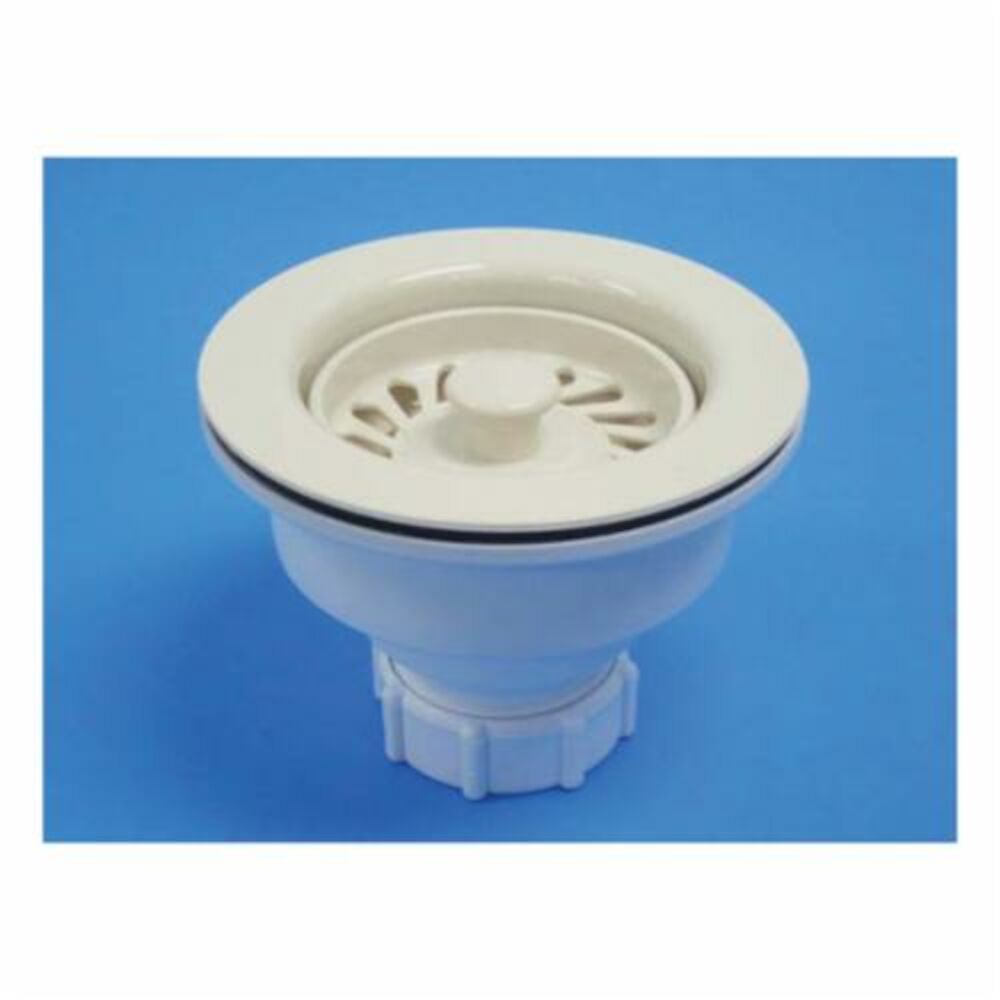 JB Signature™ JBC103 2-Piece Kitchen Strainer With Celcon Trim and Plastic Base, Celcon Plastic, Biscuit