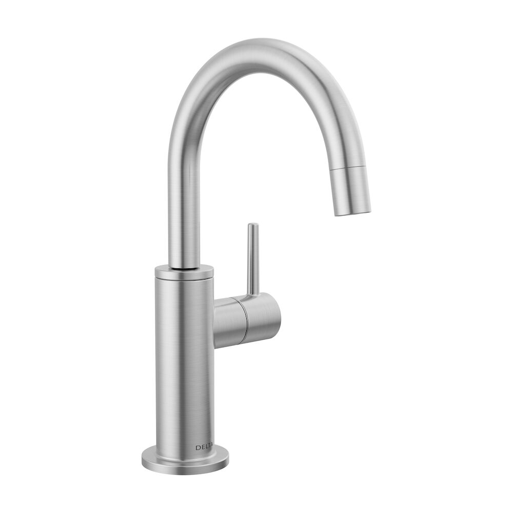 DeltaContemporary Round Beverage Faucet, Arctic Stainless