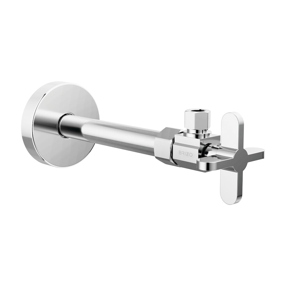 Brizo® Odin® Angled Supply Stop Valve w/ Cross Handle, Chrome