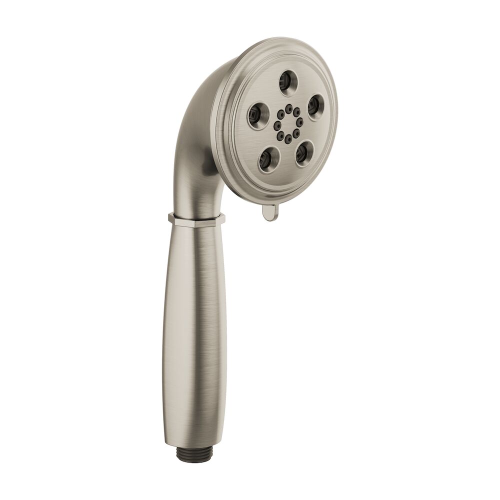 Brizo Essential™ Shower Classic Round H2Okinetic® Multi-Function Handshower, Brushed Nickel