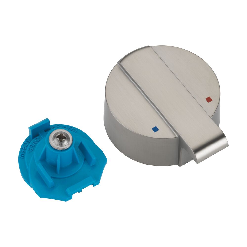 Delta Ara® Temperature Knob & Cover - T17T Integrated Diverter, Stainless
