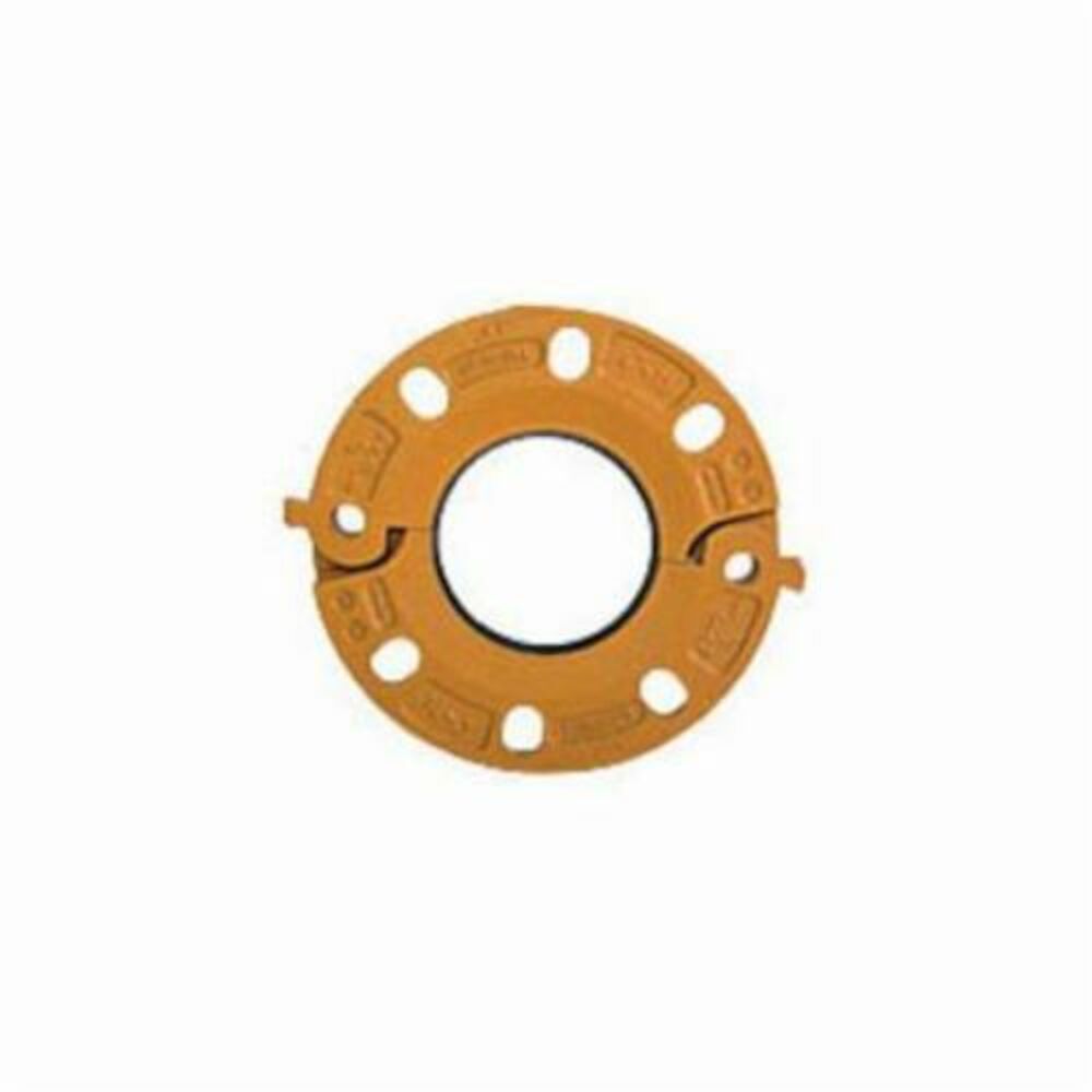 Grinnell Fire 7140S 71 Series Flange Adapter With Gasket, 4 in, 9 in Dia Flange, 8 5/8 in Diax3 in L Bolt, Domestic