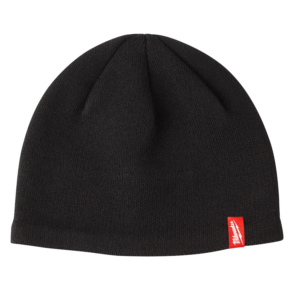 Milwaukee® Tool 502B Insulated Wind/Water Resistant Fleece Lined Knit Hat, Universal, Black, Polyester/Spandex, Pull Over Closure
