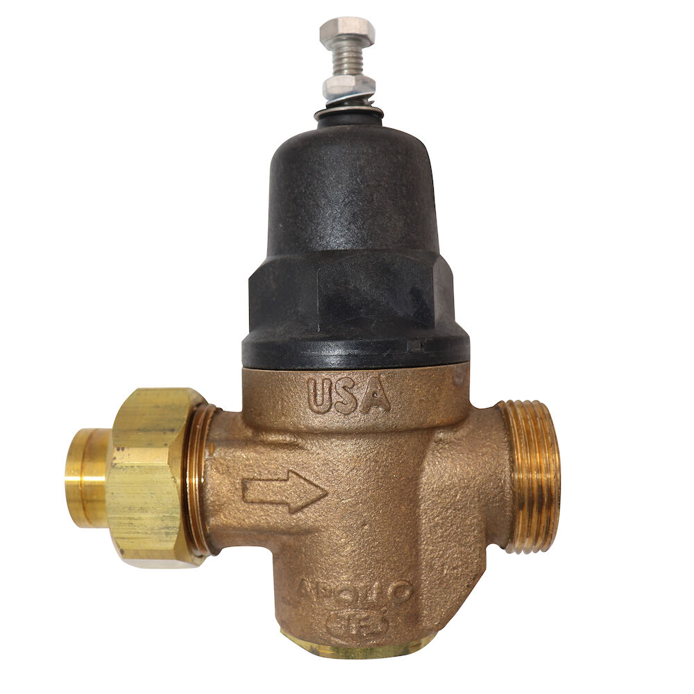 Apollo™ 36CLF-1-03-0-1, PRC-PRLF Pressure Reducing Valve, 1/2", Single Union NPT, 25 to 75 psi, Bronze Body