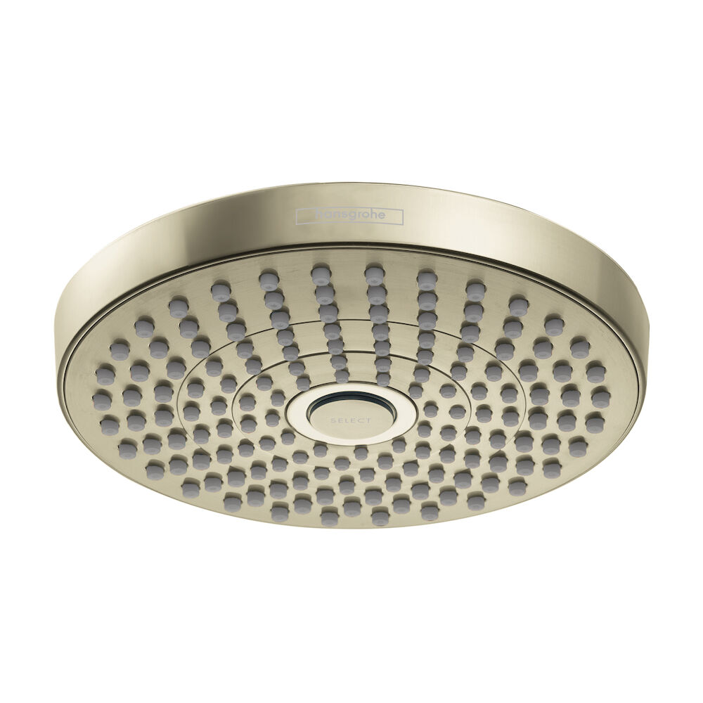 Hansgrohe 04825830 Croma Select S Showerhead 180 2-Jet, 2.5 gpm, Polished Nickel