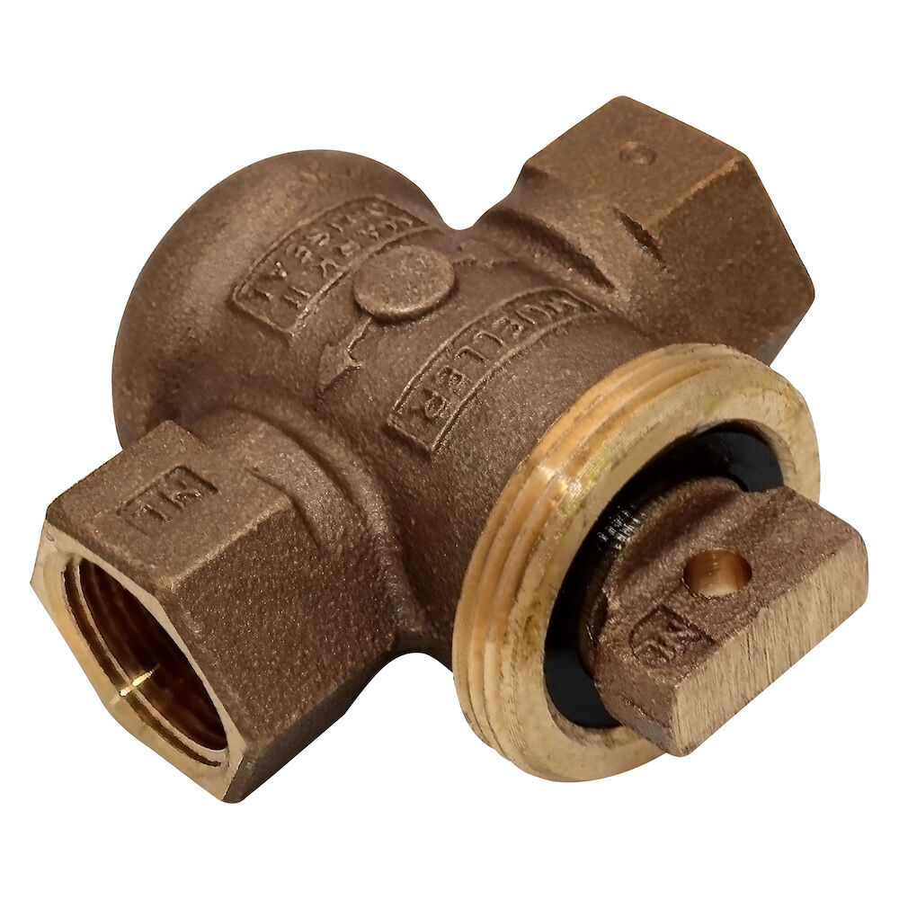 H-10287N 3/4" FIP Curb Stop, LF, Quarter turn check and
Minneapolis top thread