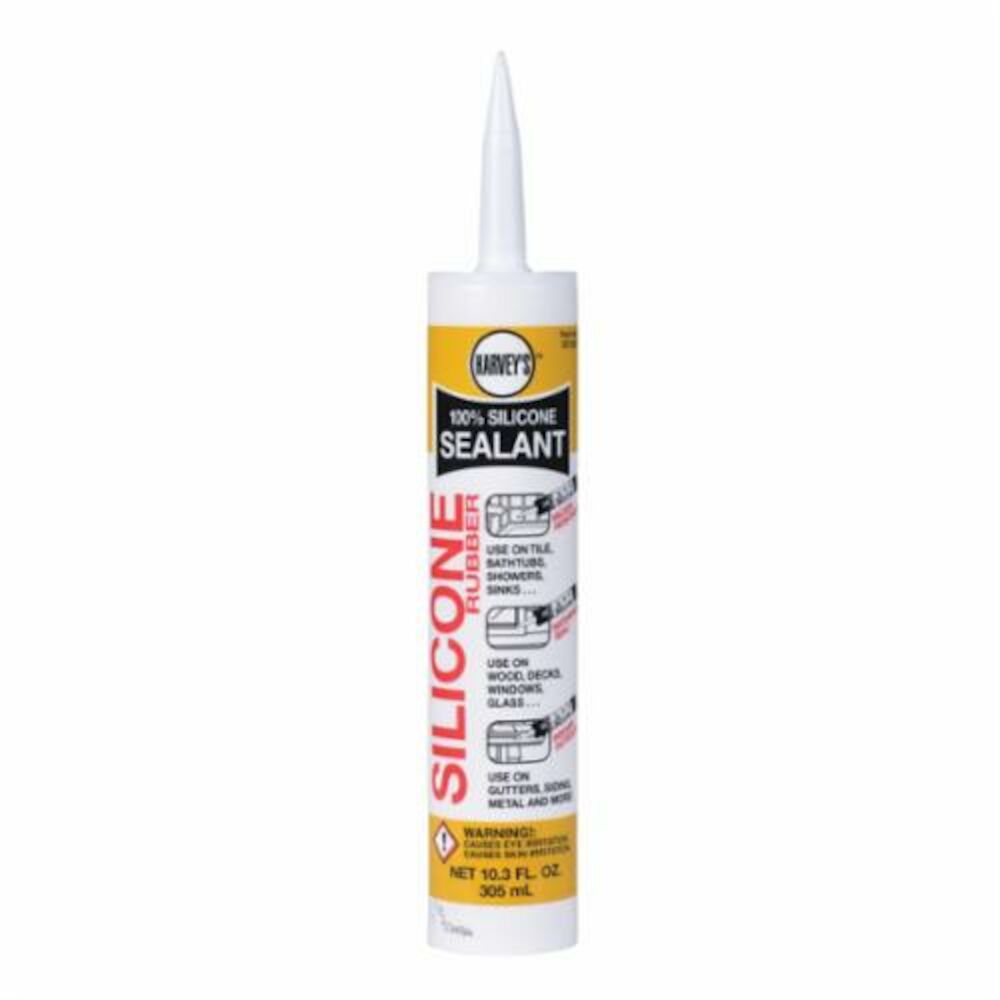 Harvey® 31350 Silicone Rubber Sealant, 1.3 oz, White