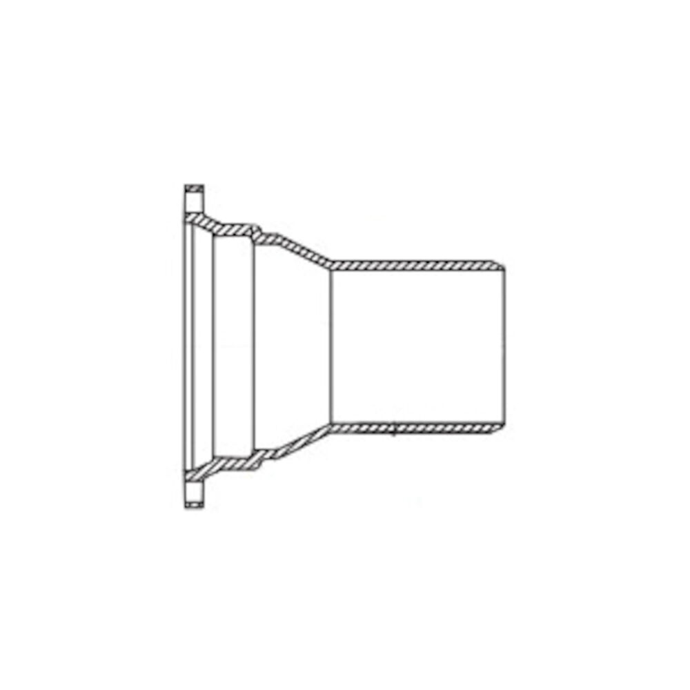 TYLER UNION® MJRL1006 Compact Reducer, 10x6 in, Mechanical Joint LEBxPlain, 350 psi Working, Ductile Iron, Import
