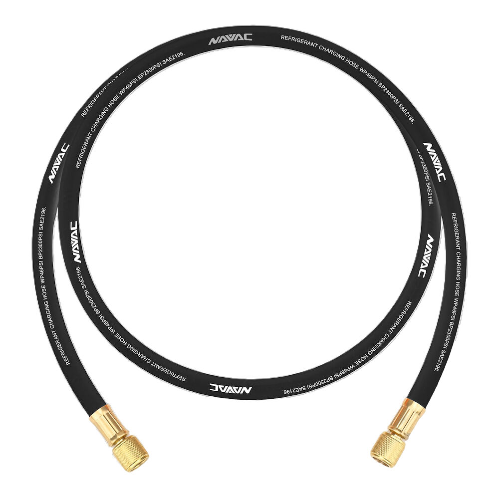 NH38BB 5' L Big Boy Refrigerant Evacuation Hose, Black, 3/8" Diameter, 3/8 Fitting