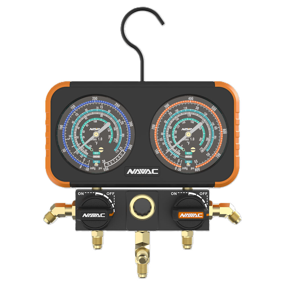 N2A4C Pro Plus Manifold Gauge, 3-1/8 OD R-32 / R-454B / R-22