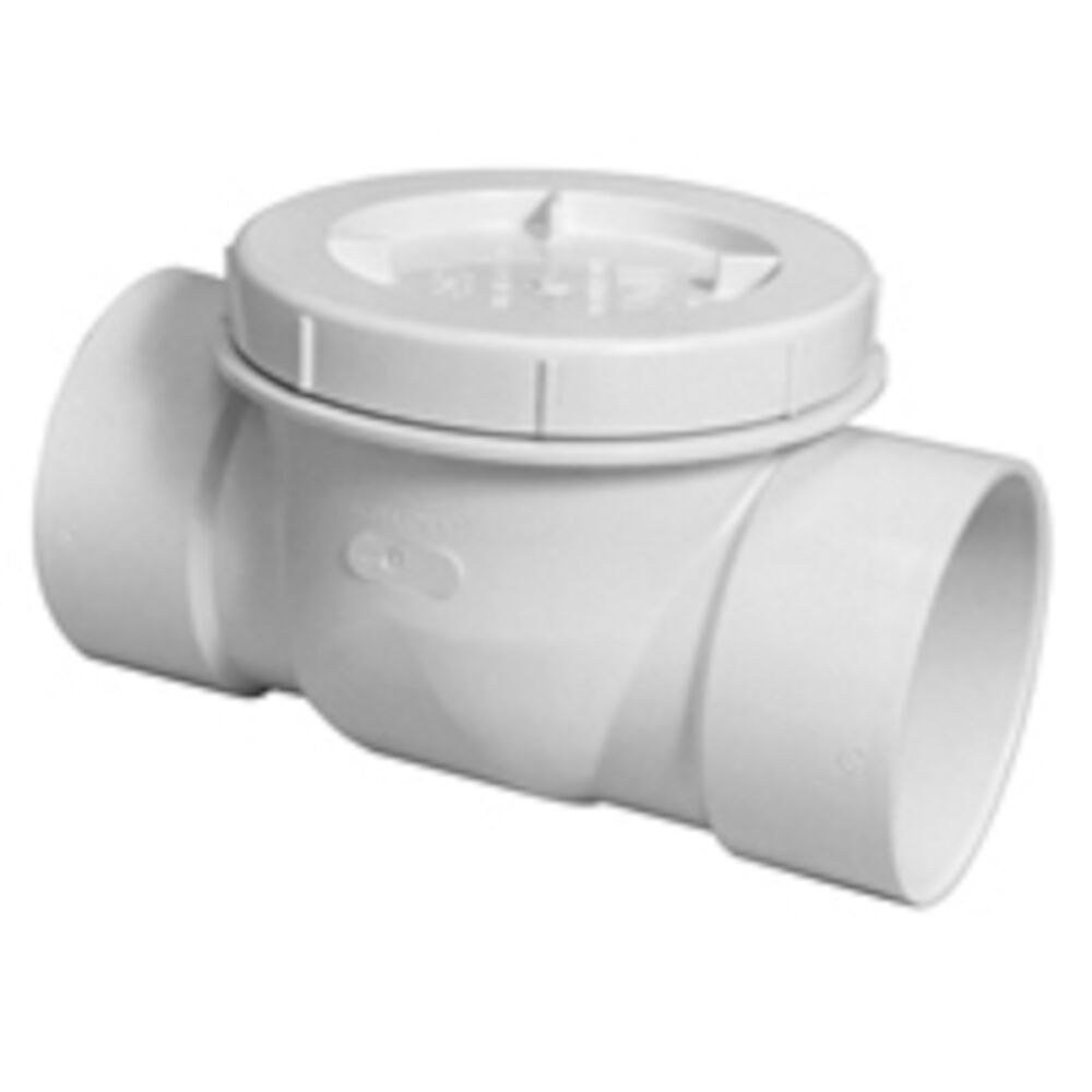 BW2930-PV3 3" Backwater Valve, PVC, White