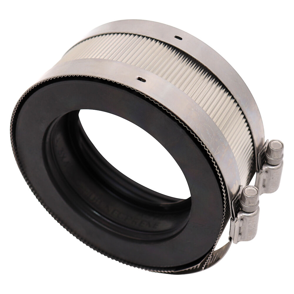 Anaco-Husky 0009 Reducing Coupling, 4x3", No-Hub, Stainless Steel