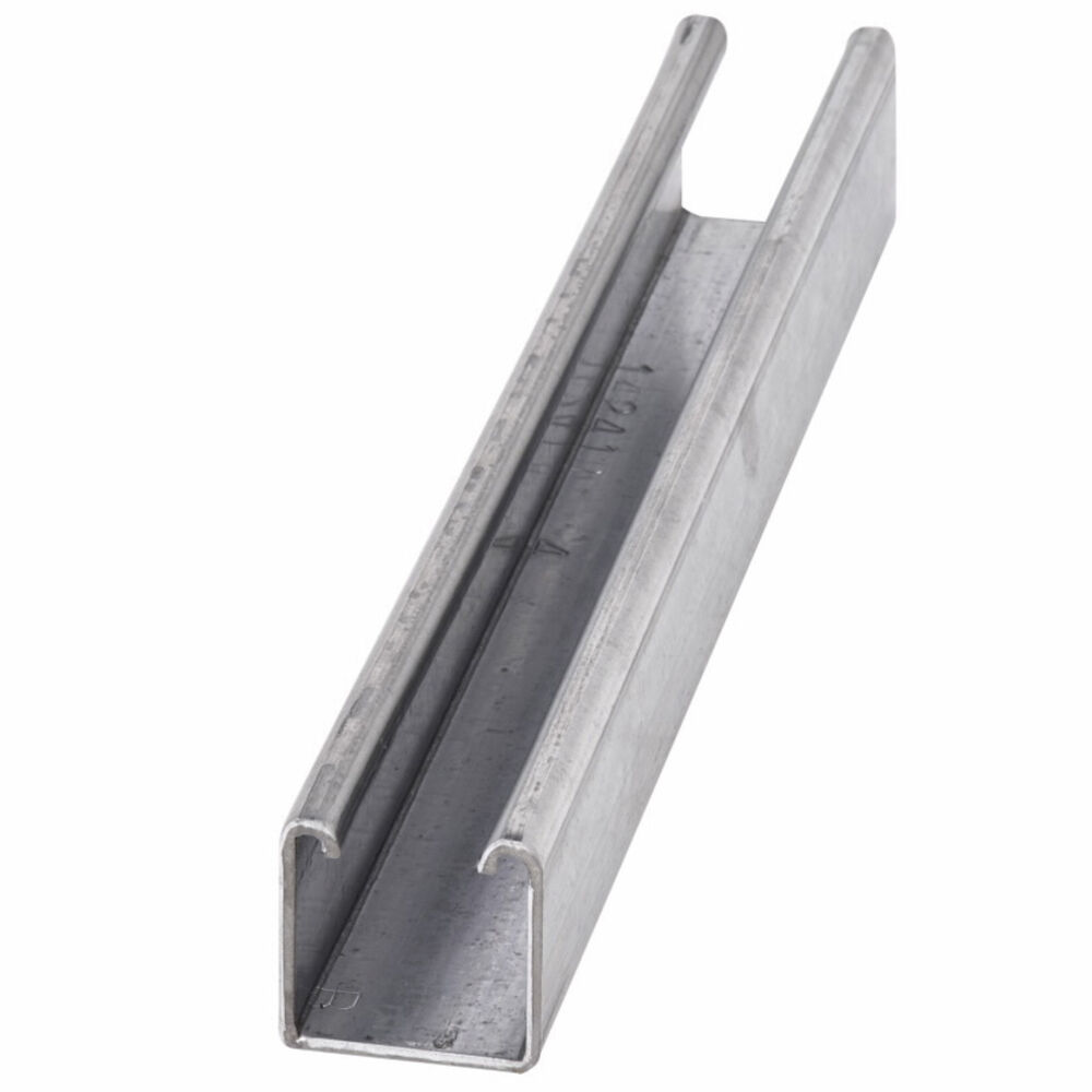 B-Line B22-240GRN Framing Channel, 1-5/8" H x 20' L x 1-5/8" W, Solid (No Hole Pattern), 12ga, Dura-Green™