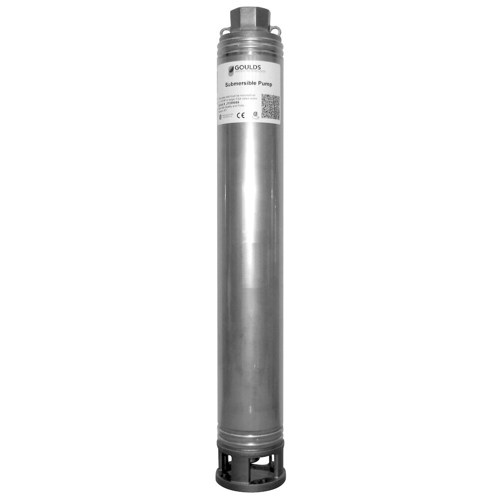 Goulds 10CS05 Standard Capacity Submersible Pump, 4", 10 Stages, 1/2 hp