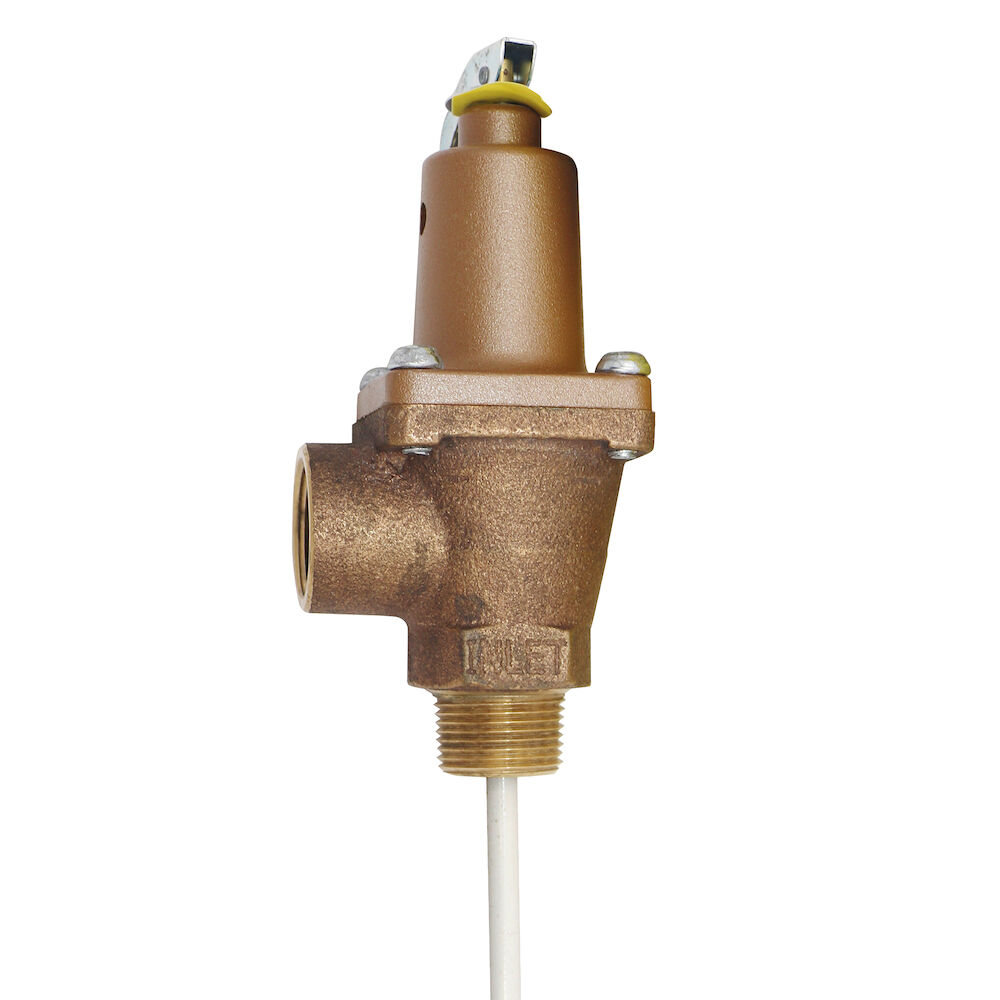 0158266 40 Series, Automatic Reseating Temperature/Pressure Relief Valve, Bronze Body