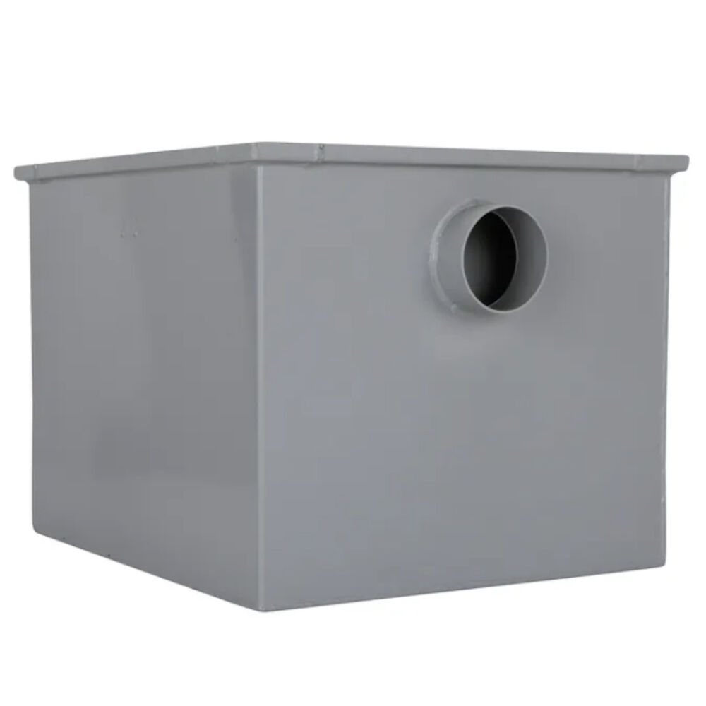 GT2700-35-3NH 35GPM 3" Grease Interceptor Trap w/ Flow Control, 35 GPM, No Hub, 60 lbs Capacity, Steel, Fabricated Steel