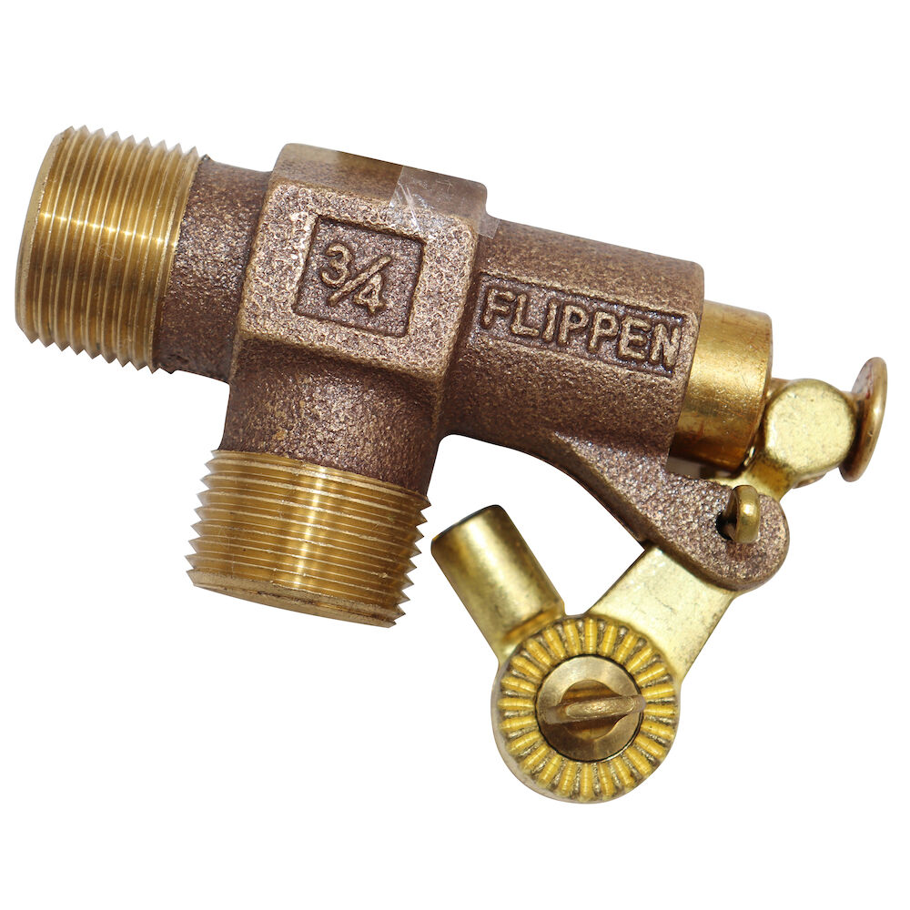 WATTS® 0770181 ST750 Standard Duty Float Valve, 3/4 in, MNPTxFNPT, 53 gpm, 125 psi, Import