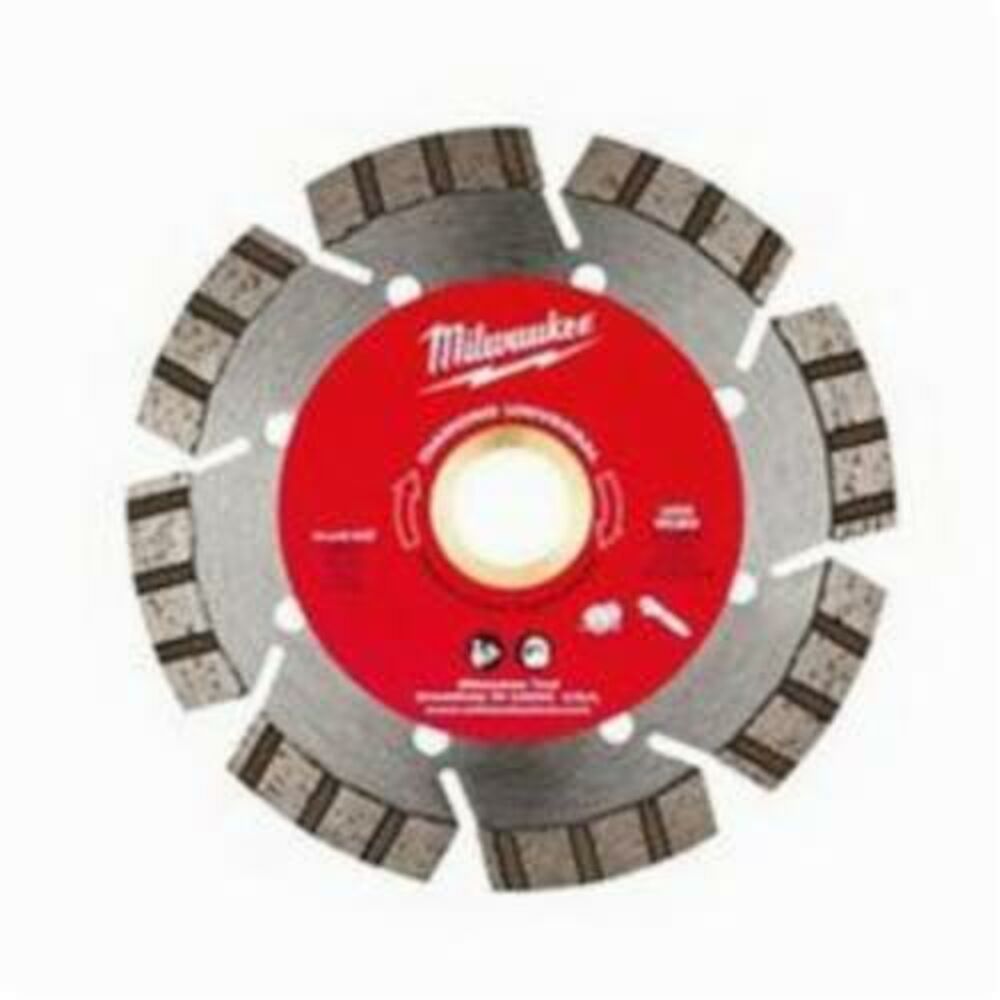 Milwaukee® Tool 49-93-7100 Universal Segmented-Turbo Circular Diamond Saw Blade, 4" Blade, 7/8 in, 20 mm, 5/8 in
