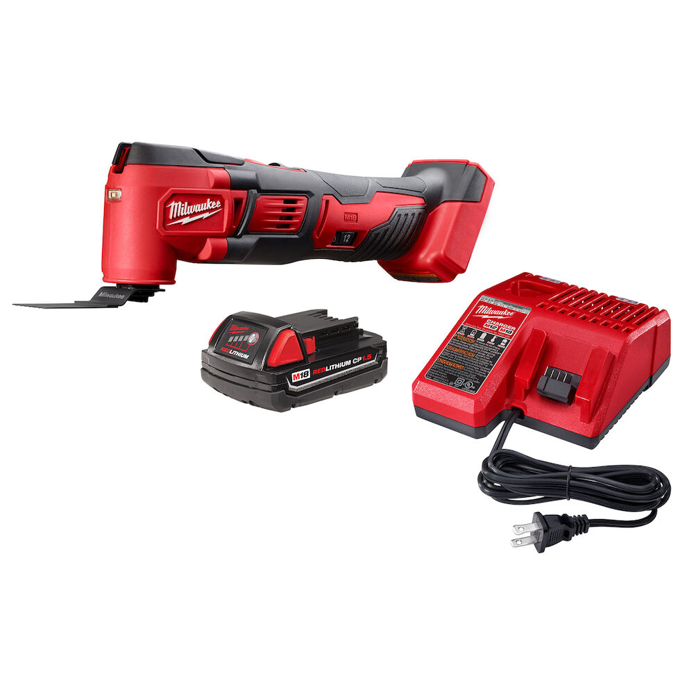Milwaukee® Tool 2626-21 M18™ Cordless Oscillating Multi-Tool Kit, 11000 to 18000 opm, 18V, Lithium-Ion Battery