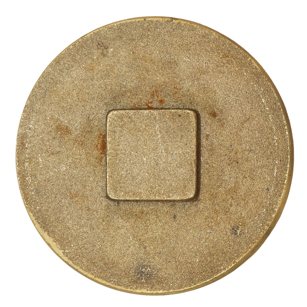Jumbo Manufacturing 1100 4" Raised Square Head Brass Plug