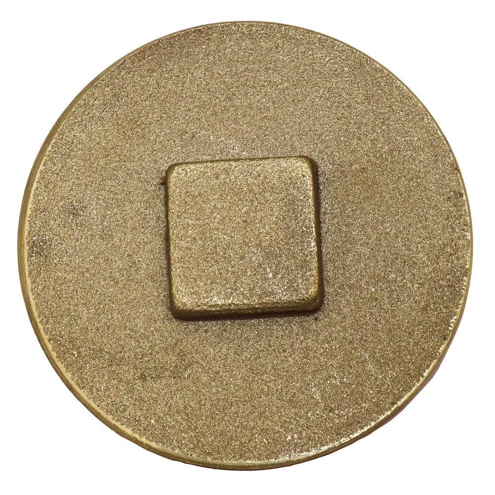 Jumbo Manufacturing 1100 3-1/2" Raised Square Head Brass Plug