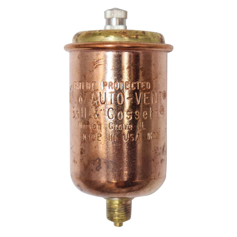 Bell & Gossett 113020 Automatic Air Vent, 1/8 in, MNPT, 35 psi, 240 deg F, Brass