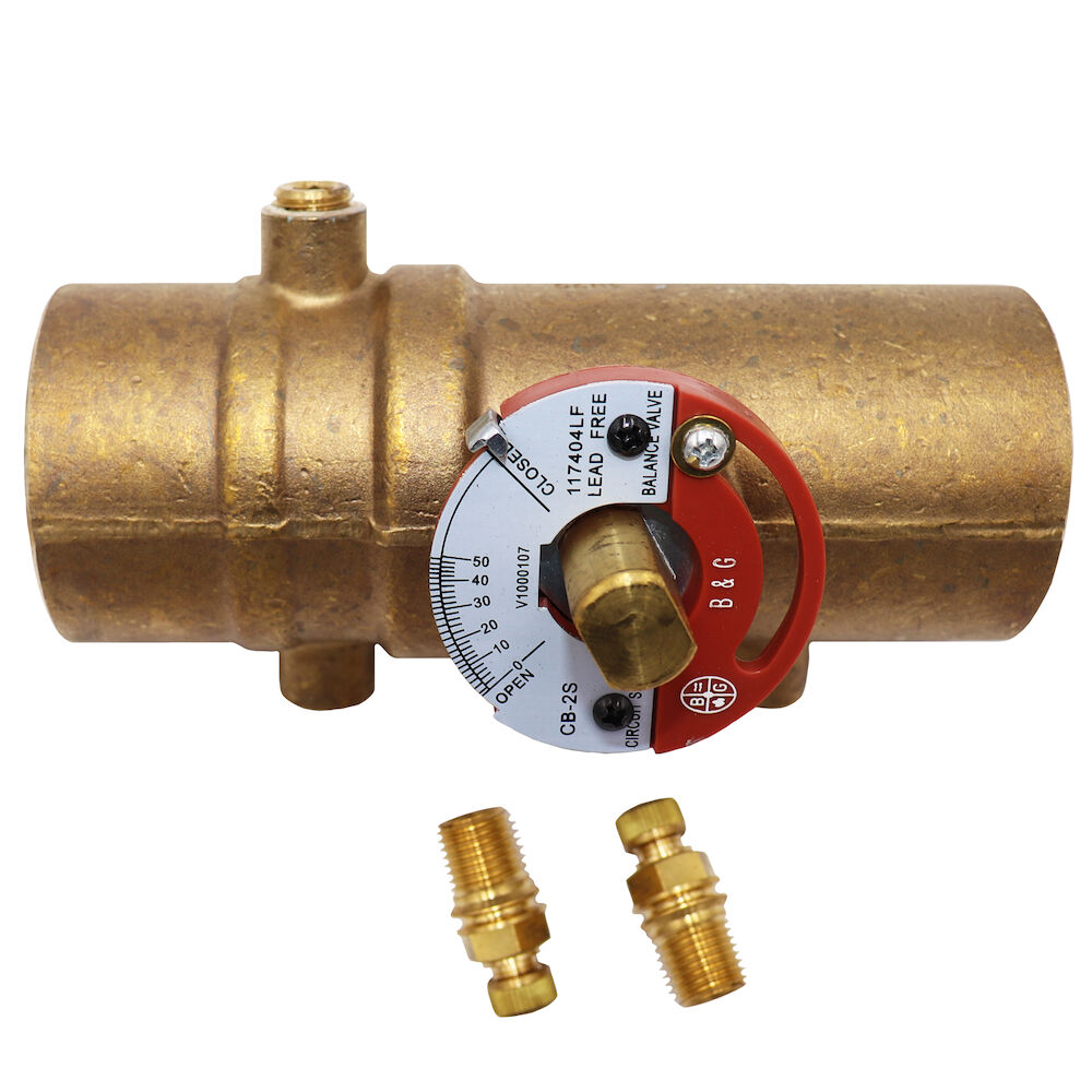 Bell & Gossett Circuit Setter Plus® 117404LF Balance Valve, 2 in, C, Lead-Free Brass Body
