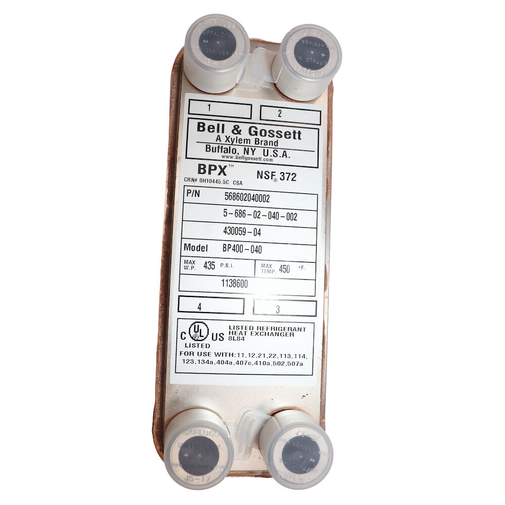 BP400-40 BRAZED PLATE HEAT EXCHANGER B&G ITT