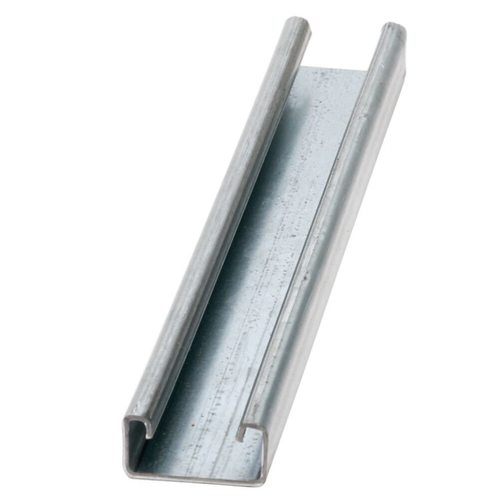 B-Line B54 Strut Channel, 0.81" H x 10' L x 1-5/8" W, 304 Stainless Steel, 14 Gauge, No holes