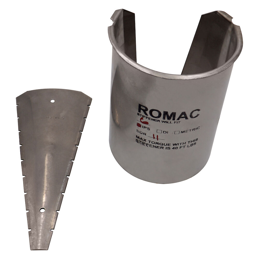 Romac® 206-06021107 501 Stiffening Insert, For Use w/ SDR-11 6-5/8" OD High Density Polyethylene Pipe, 6" IPS Nominal Pipe, 304 Stainless Steel