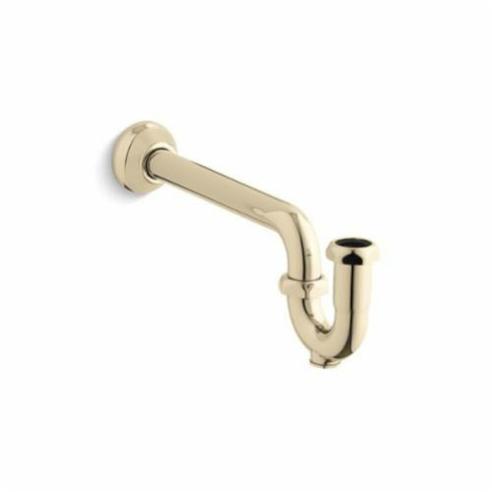 Kohler® 9018-AF Adjustable P-Trap With Long Tubing Outlet, 1-1/4" OD Inletx1-1/4" OD Outlet, Brass