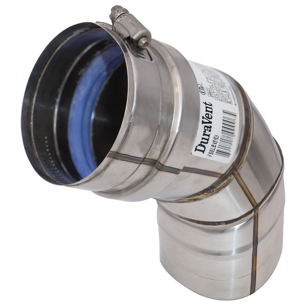 FasNSeal® FSELB4503 Vent Elbow, 3", 45 deg, Stainless Steel