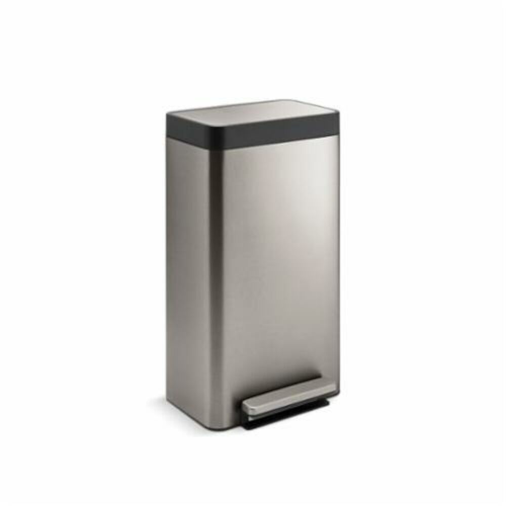 Kohler® 20941-ST Loft Compact Step Can, 8 gal, 14-5/8" L, Stainless Steel