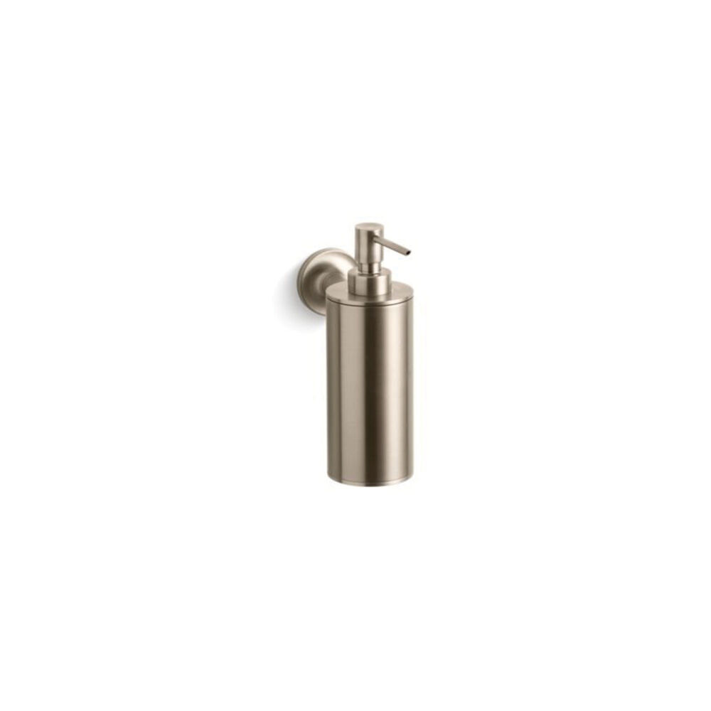 Kohler® 14380-BV Purist® Soap/Lotion Dispenser, 2-3/8" OAL, Wall Mount, Metal, Vibrant® Brushed Bronze