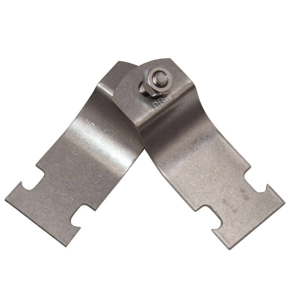 Empire 8200SS0125 Rigid IPS Assembled Strut Clamp, 1-1/4", 600 lb Load, T304 Stainless Steel