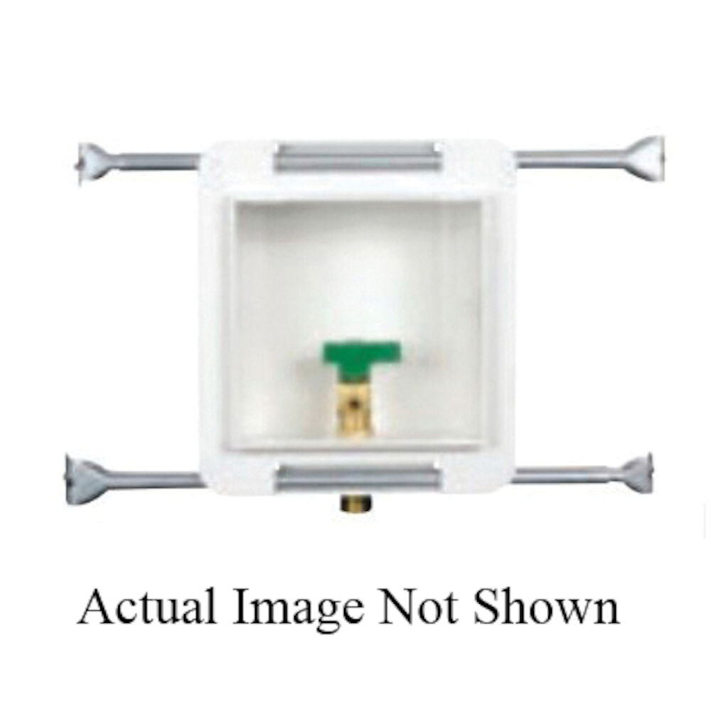 Oatey® 39120 Fire-Rated Low Lead Ice Maker Outlet Box w/o Water Hammer Arrestor, PEX Connection
