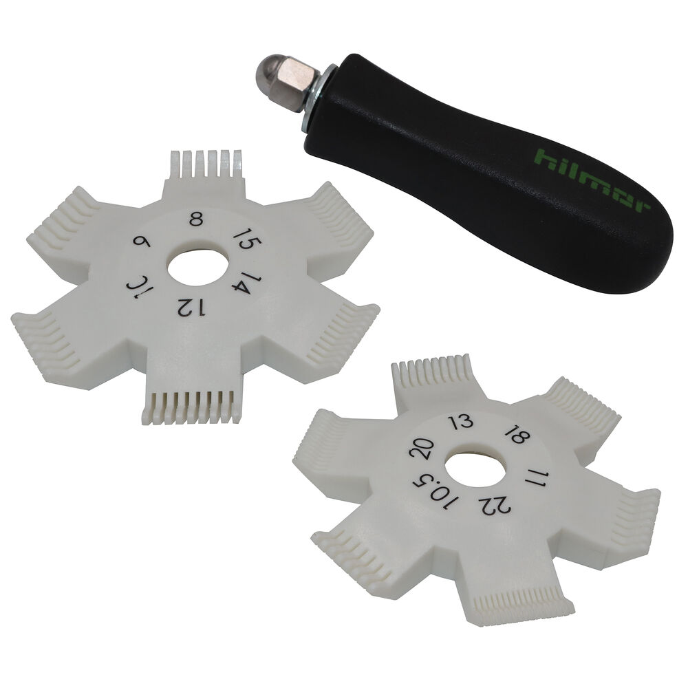 Hilmor® 1891255 Fin Straightening Tool, Black/White