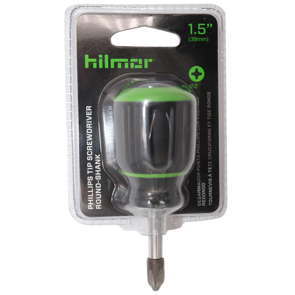 Hilmor® 1891391 Screwdriver, 2" Phillips, 3-1/2" OAL, Chrome Plated