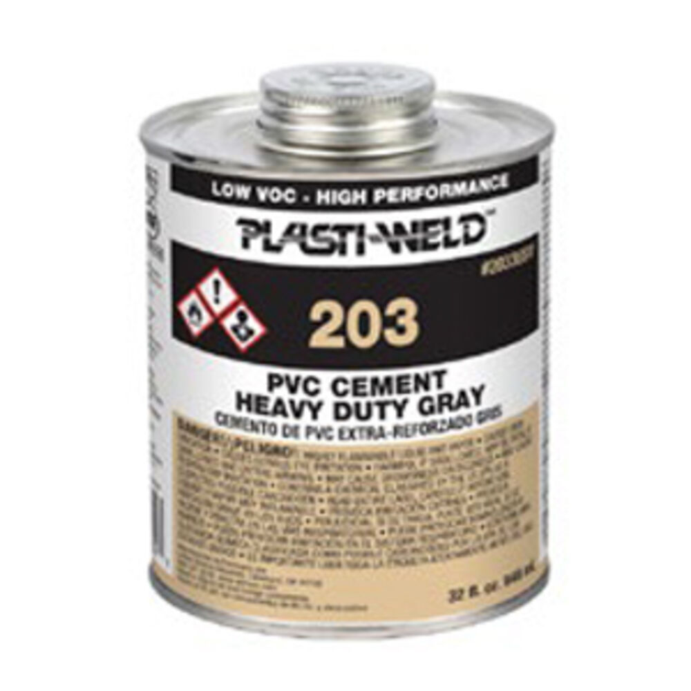Oatey®  20336S PVC Cement, 1 qt, Liquid, Gray, 0.94