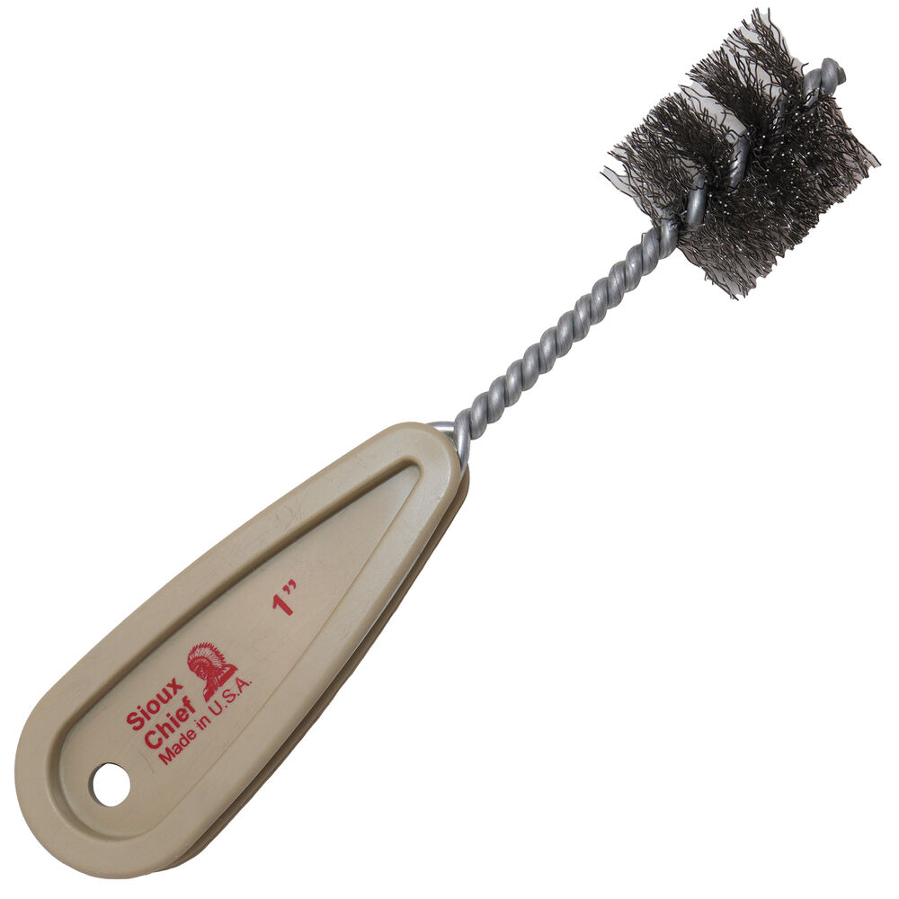 700-4 Fitting Brush With Plastic Handle, 1" CTS Nominal Tube, Carbon Steel Trim