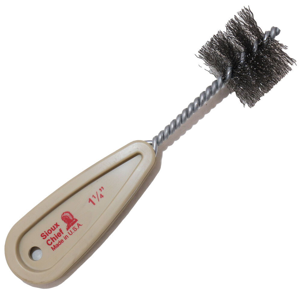 700-5 Fitting Brush With Plastic Handle, 1-1/4" CTS Nominal Tube, Carbon Steel Trim
