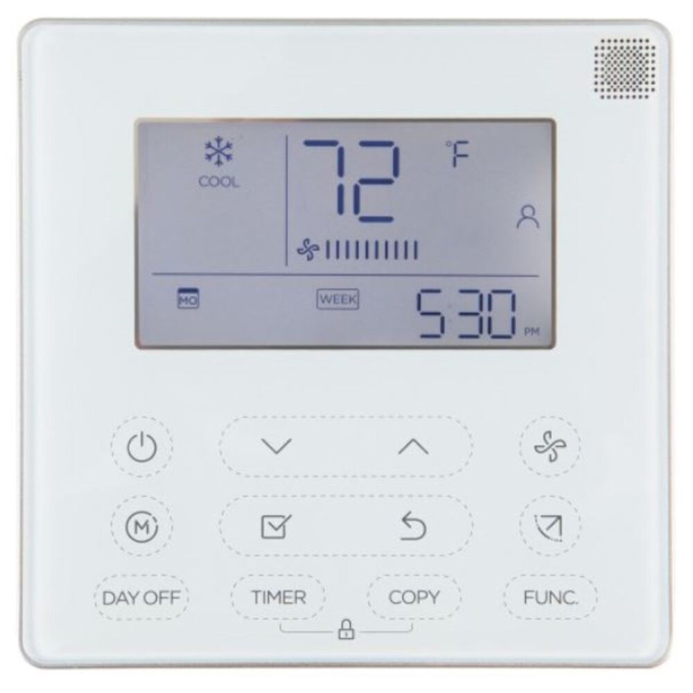 ICP™ KSACN0601AAA 7 Day Programmable Wired Remote Controller, 23 to 110 deg F Control, Import